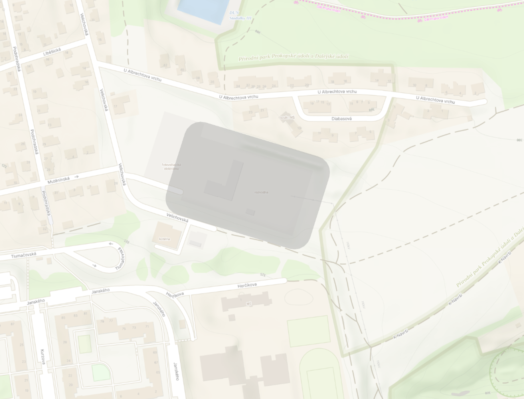 Ukázka prostoru elektrické stanice